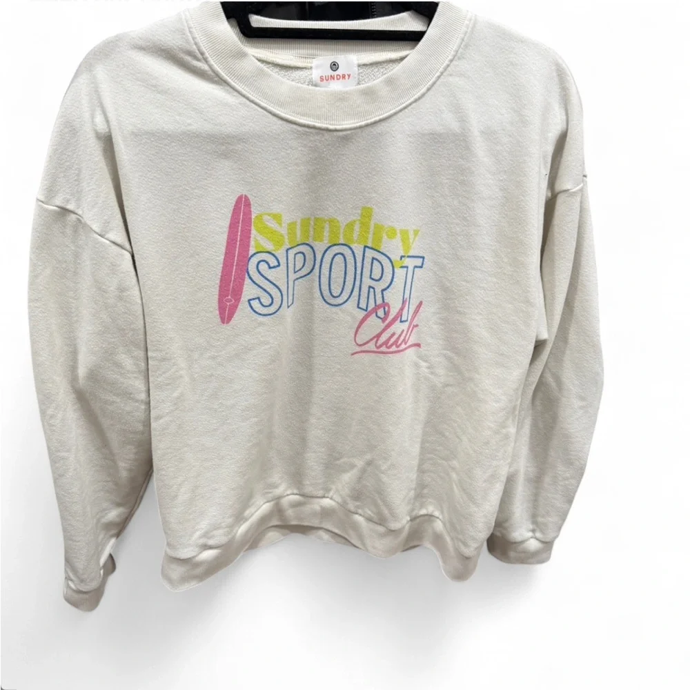 Sundry Sport Club Graphic Sweatshirt retails $148 - Picture 3 of 3